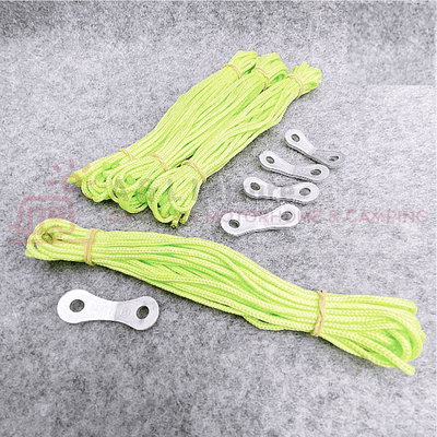 Hi-Viz Yellow Fluorescent Guy Line Rope Awning, Tent 4 x 500 & Bent Runners