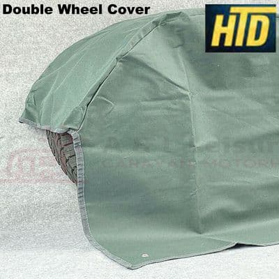 HTD Double Caravan Wheel Cover - All Season Caravan, Motorhome Green - 007348C