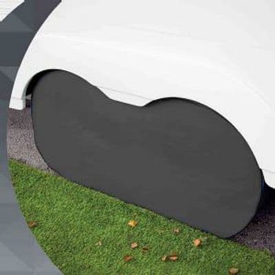 HTD Double Caravan Wheel Cover -  BLACK