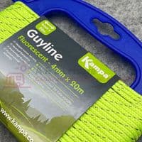 Kampa DOMETIC Guy Line Guy Rope 4mm x 20m Fluorescent Yellow Awning, Tent PP0023