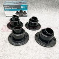 Kampa DOMETIC Universal Swivel Bigfoot For Chairs, Steps & Tables x4  - AC0253