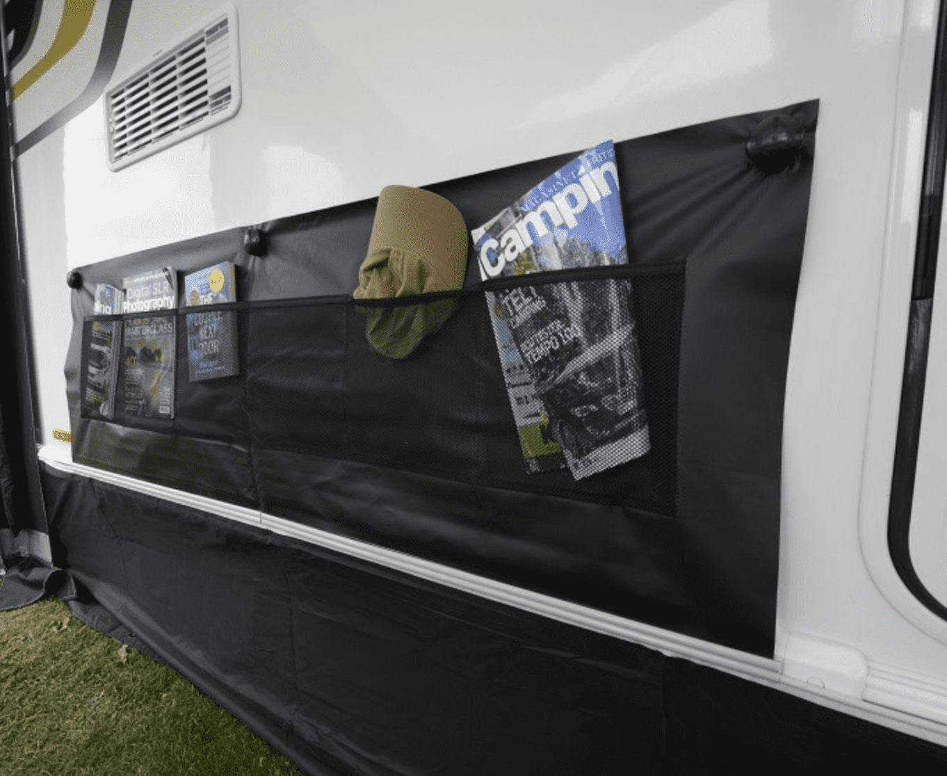 Kampa Double Wheel Arch Cover BLACK With Limpet attachment system