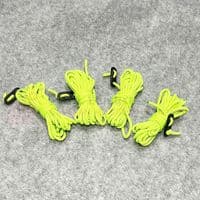 Kampa Hi-Viz Yellow Fluorescent Guy line Rope Awning, Tent, Camp 4 x 4m - CA0001