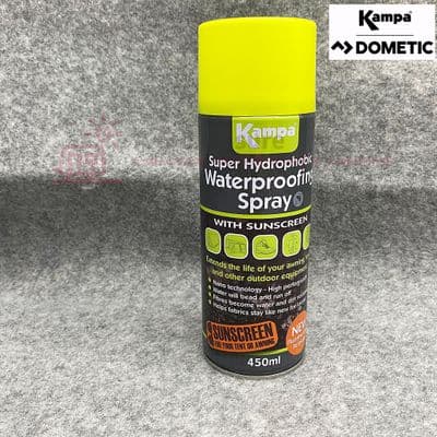 Kampa Super Hydrophobic Waterproof Spray Tent Awning Clothes 450ml Fabsil CA9276