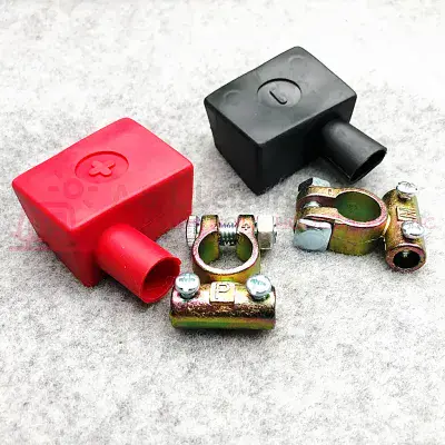 Leisure Battery Terminal Clamp & Cover Set