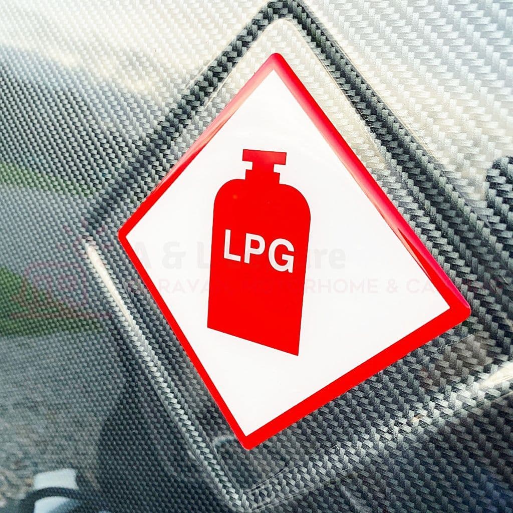 LPG Sticker Domed 3D Caravan Motorhome Camper Domed Tuffex