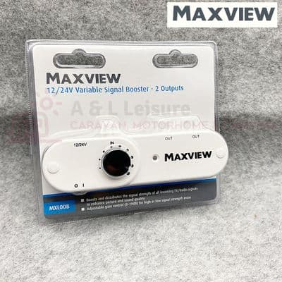 Maxview 12 / 24v Variable TV Signal Booster Caravan Motorhome Boat Truck  MXL008
