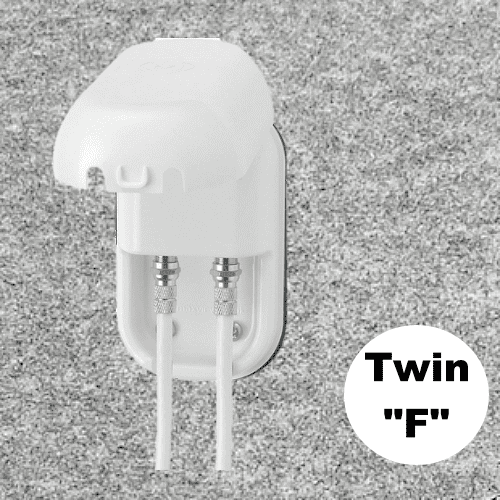 Maxview Weatherproof Socket - Twin Satellite