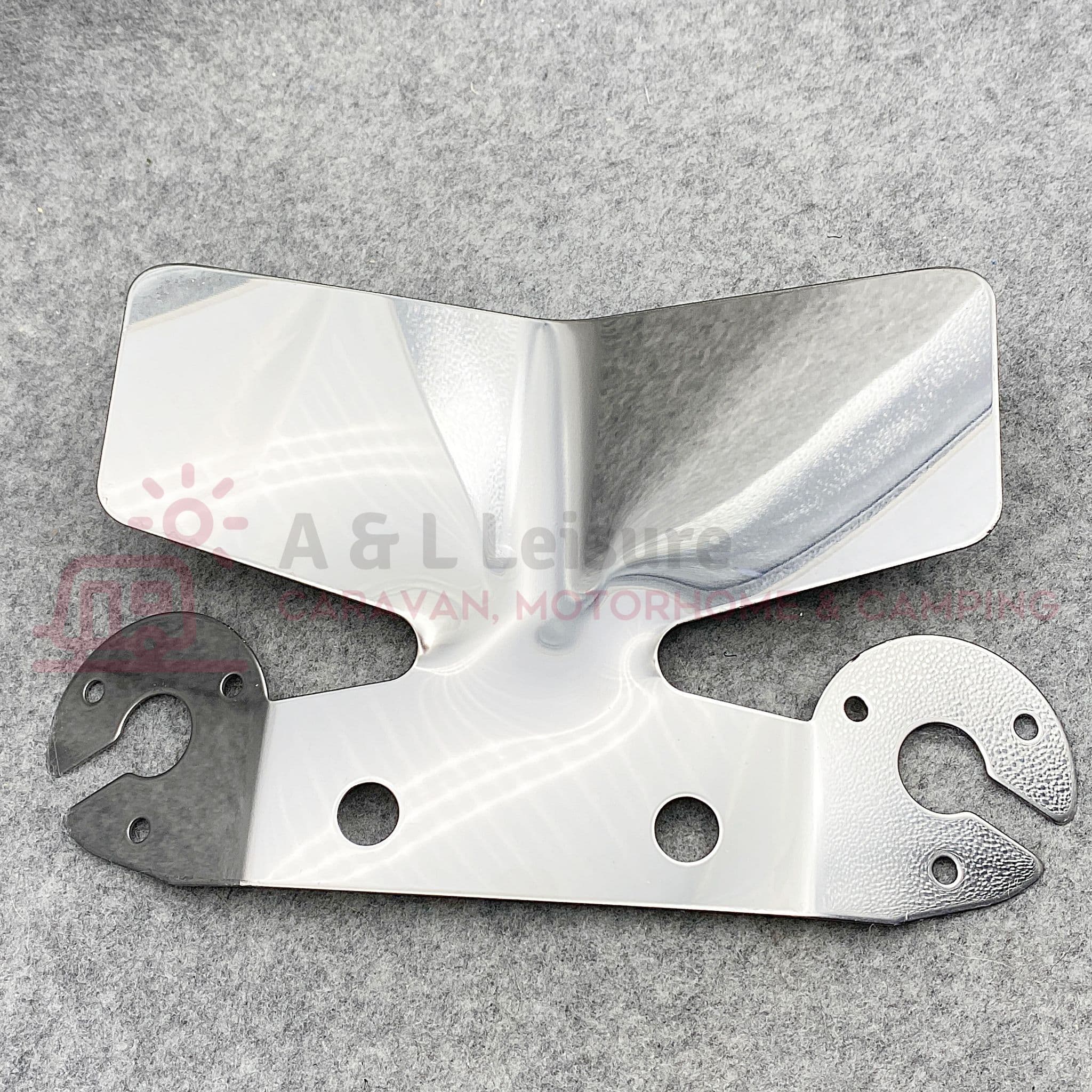 Maypole Tow Bar Bumper Protector Plate Stainless Steel & 12N & S Mount