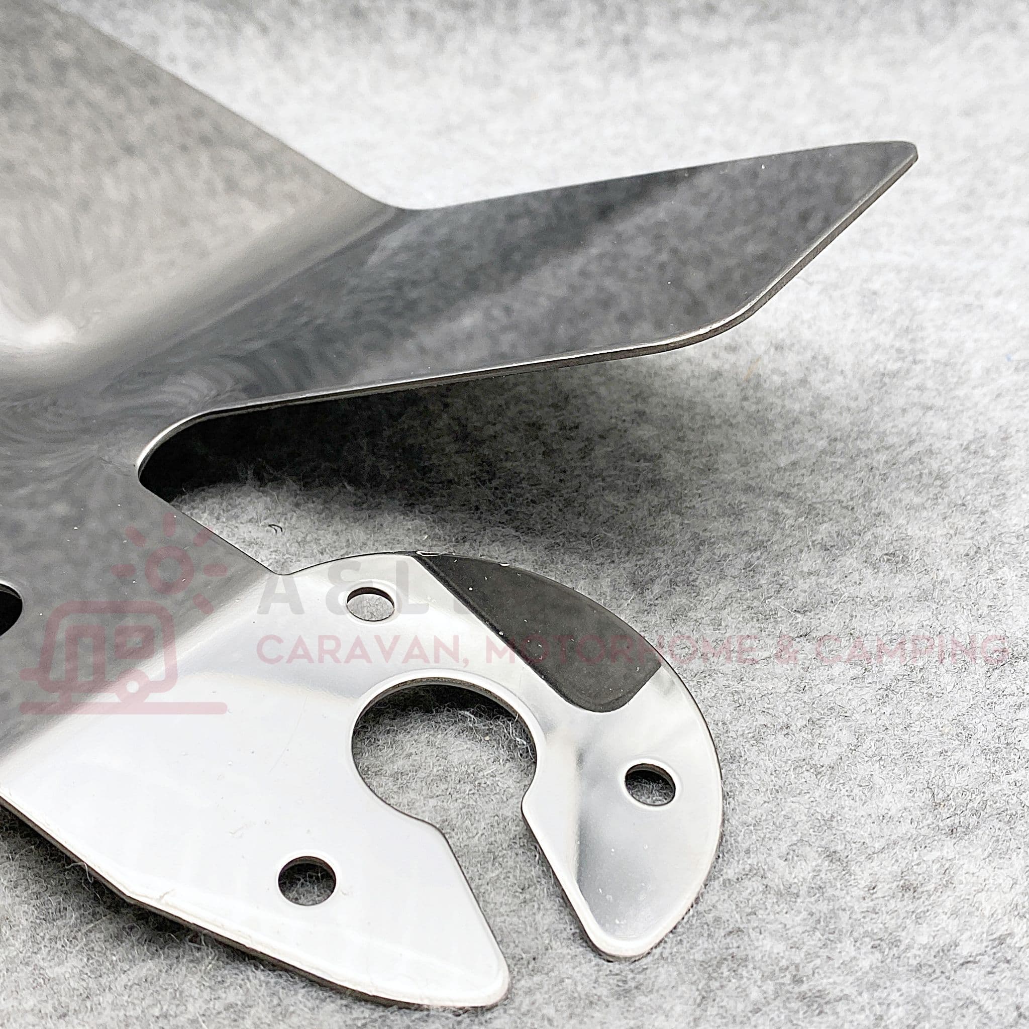 Maypole Tow Bar Bumper Protector Plate Stainless Steel & 12N & S Mount