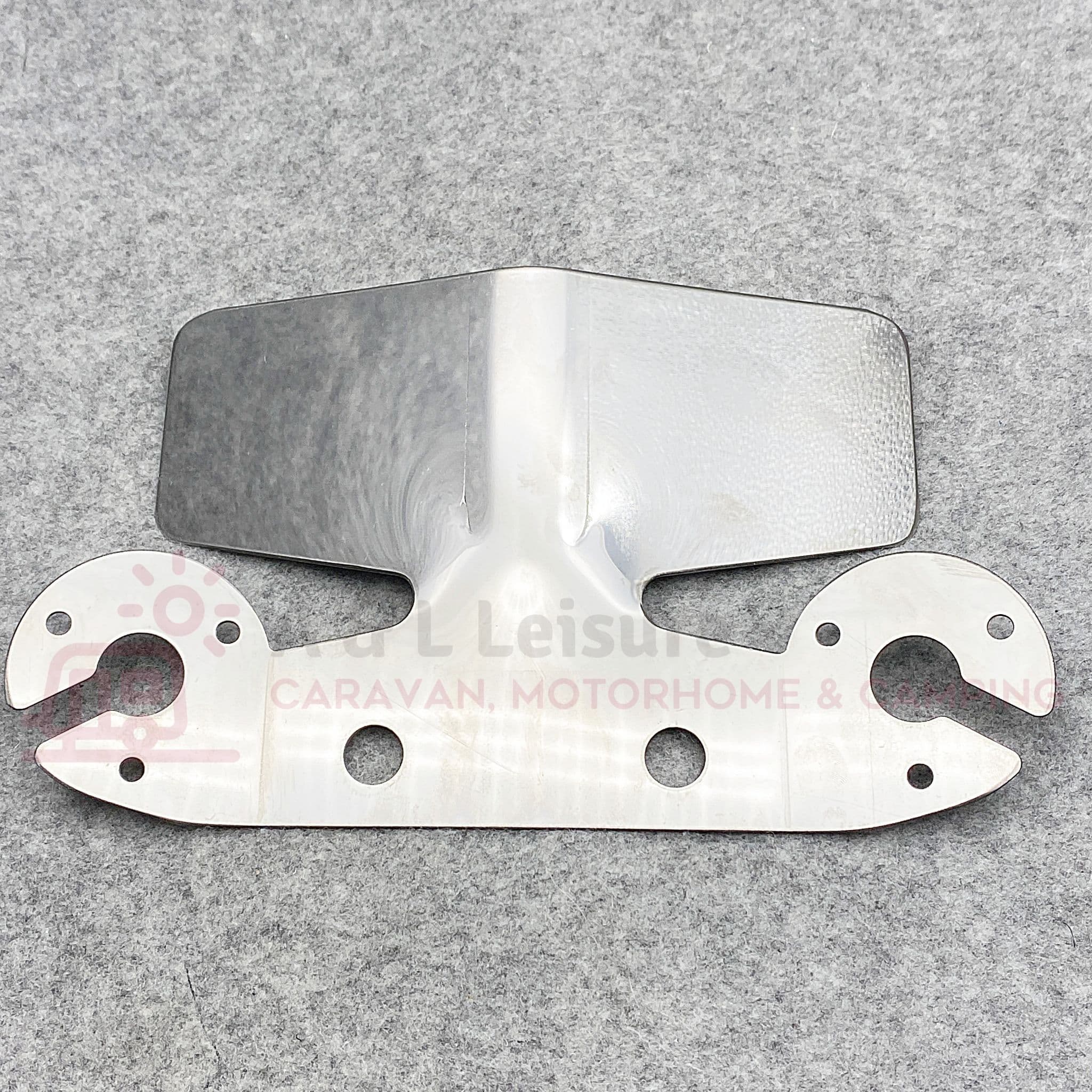 Maypole Tow Bar Bumper Protector Plate Stainless Steel & 12N & S Mount