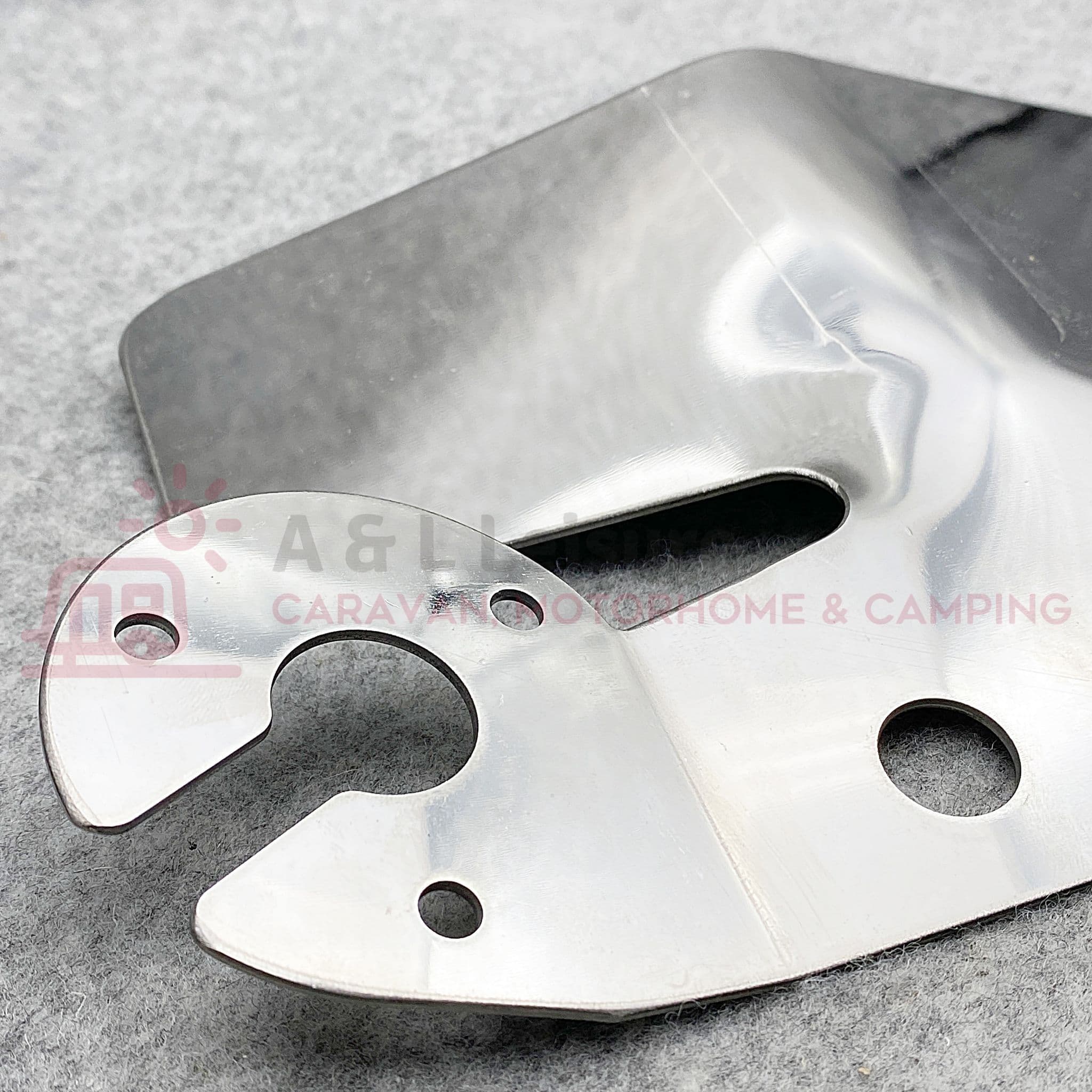 Maypole Tow Bar Bumper Protector Plate Stainless Steel & 12N & S Mount