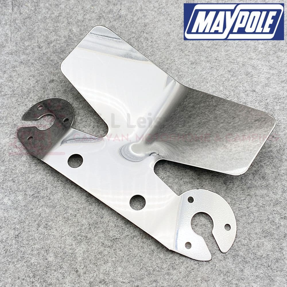 Maypole Tow Bar Bumper Protector Plate Stainless Steel & 12N & S Mount