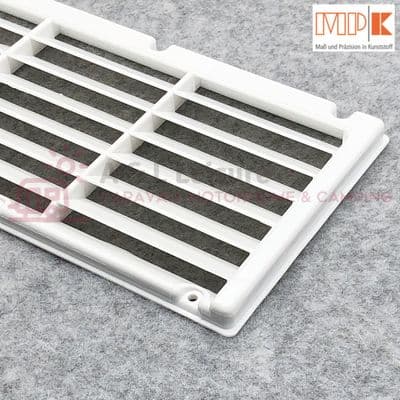 MPK Caravan, Motorhome WHITE Fridge Air Vent  365mm x W140mm x D8mm MPK 5045.21W