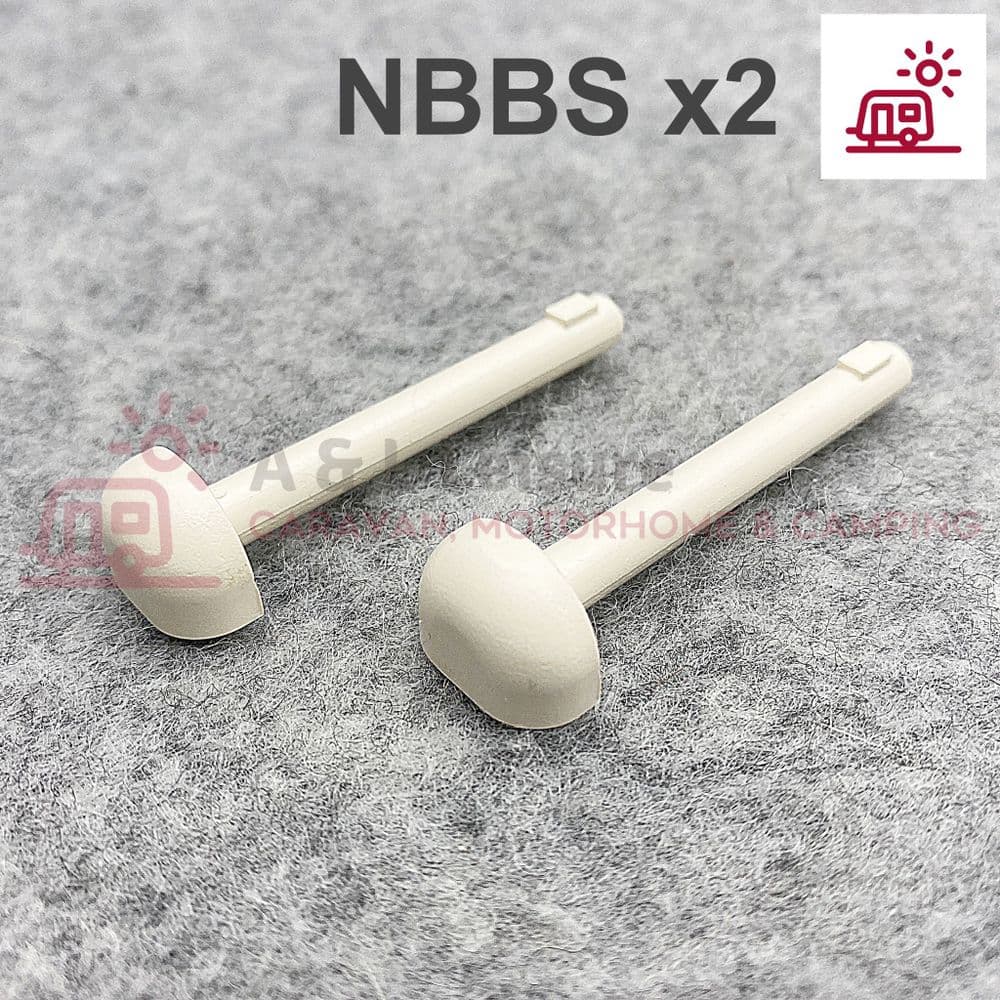 NBBS Battery Box Door Hinge Pins BEIGE NBBS Doors Bailey Caravan X2
