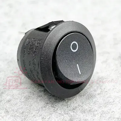 On / Off Round Rocker Switch - 12V-250v