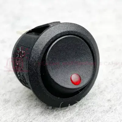 ON/OFF Round Rocker Switch LED illuminated 12V