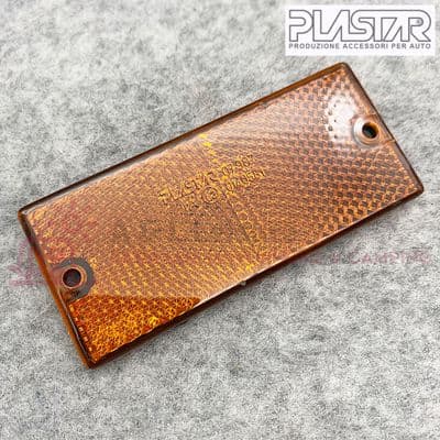 PLASTAR Rectangle Reflector AMBER Caravan, M-Home, Trailer Horse Box Truck WB378