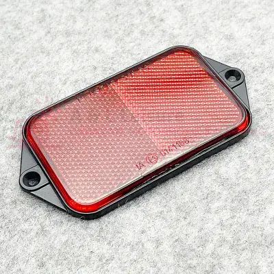 PLASTAR Rectangle Reflector - RED