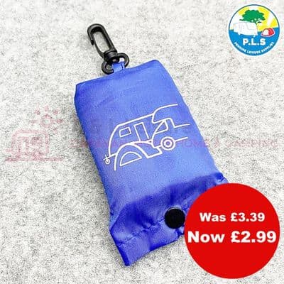 PLS Reusable Fold Away Tote Shopping Bag Clip Eco Friendly Caravan Camper BD1610