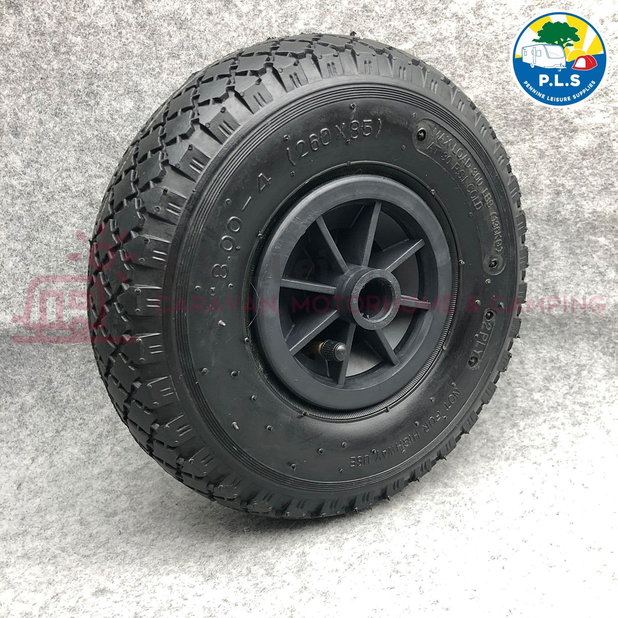 Pneumatic Spare Wheel & Tyre Suitable for 48mm Jockey Assembly