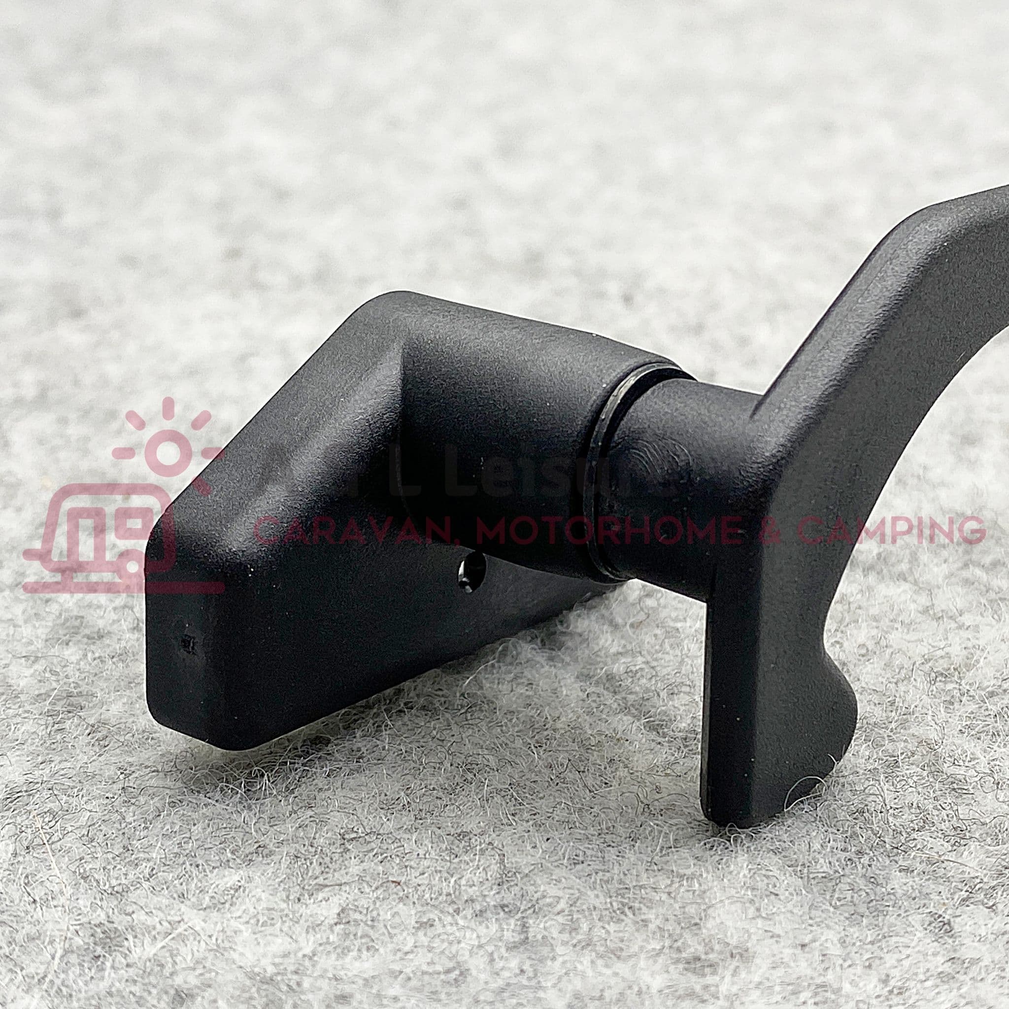 thumbnail image 2 of Polyplastic Polylock Lever Lock Catch With Push Button – Caravan Window Lock Replacement 2 of 3