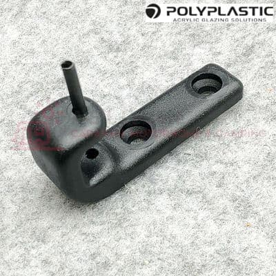 Polyplastic Window Stay Top Hinge - Black