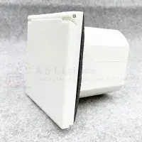 Powerpart Mains Hook Up Inlet Socket Flush Fitting - White