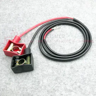 Pre-Wired Leisure Battery Clamps & Cable  1.5m - 12v