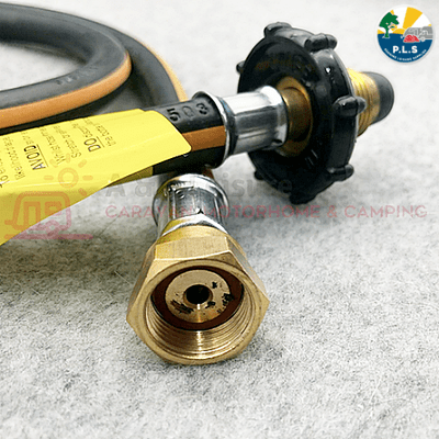 Propane Pigtail LPG Hose Assembly 0.45m - With Handwheel