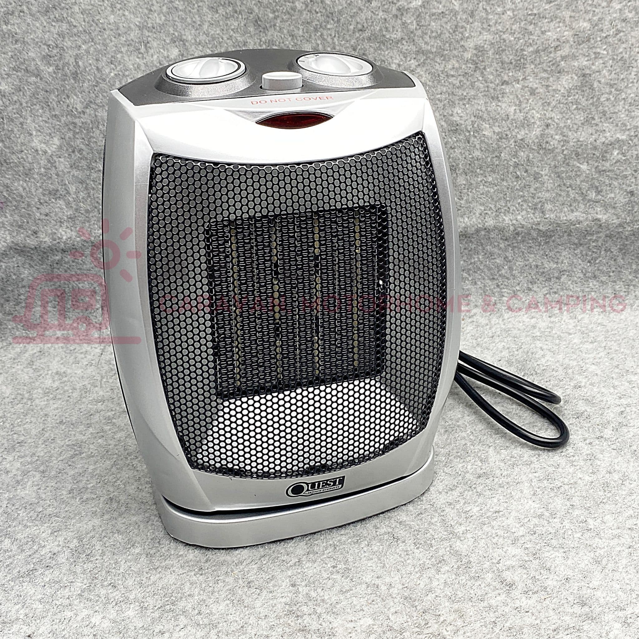 Quest Bali Oscillating Ceramic Fan Heater 750 -1500w Awning u0026 Tent Heater  047519