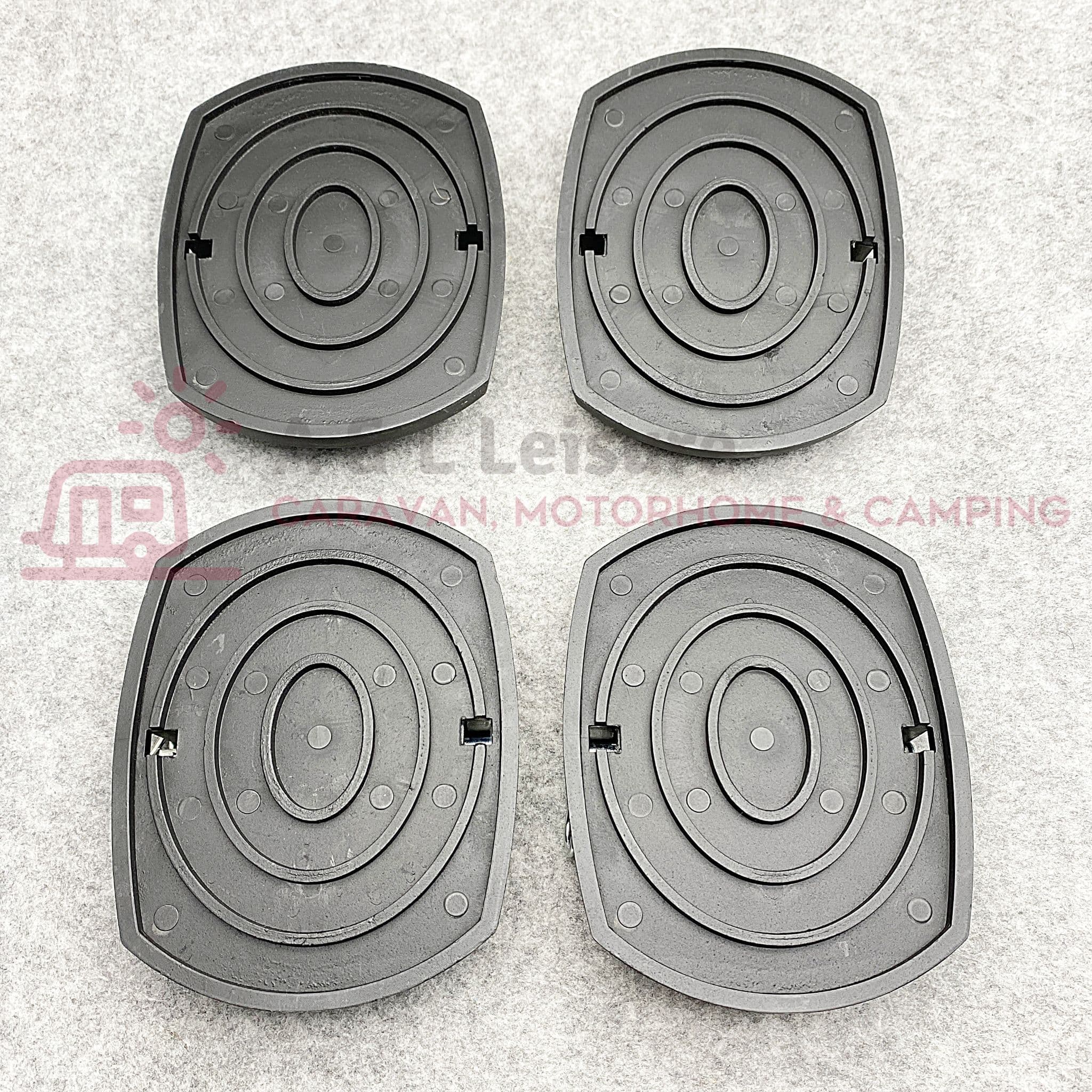 QUEST Jack Pads HEAVY DUTY With Metal Pins Universal Caravan Foot Pads