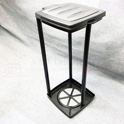 Quest Leisure Multi Height Collapsible Eco Waste Bin & Sack Holder - BLACK