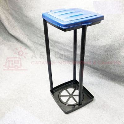 Quest Leisure Multi Height Collapsible Eco Waste Bin & Sack Holder  - BLUE