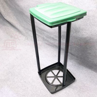Quest Leisure Multi Height Collapsible Eco Waste Bin & Sack Holder - GREEN
