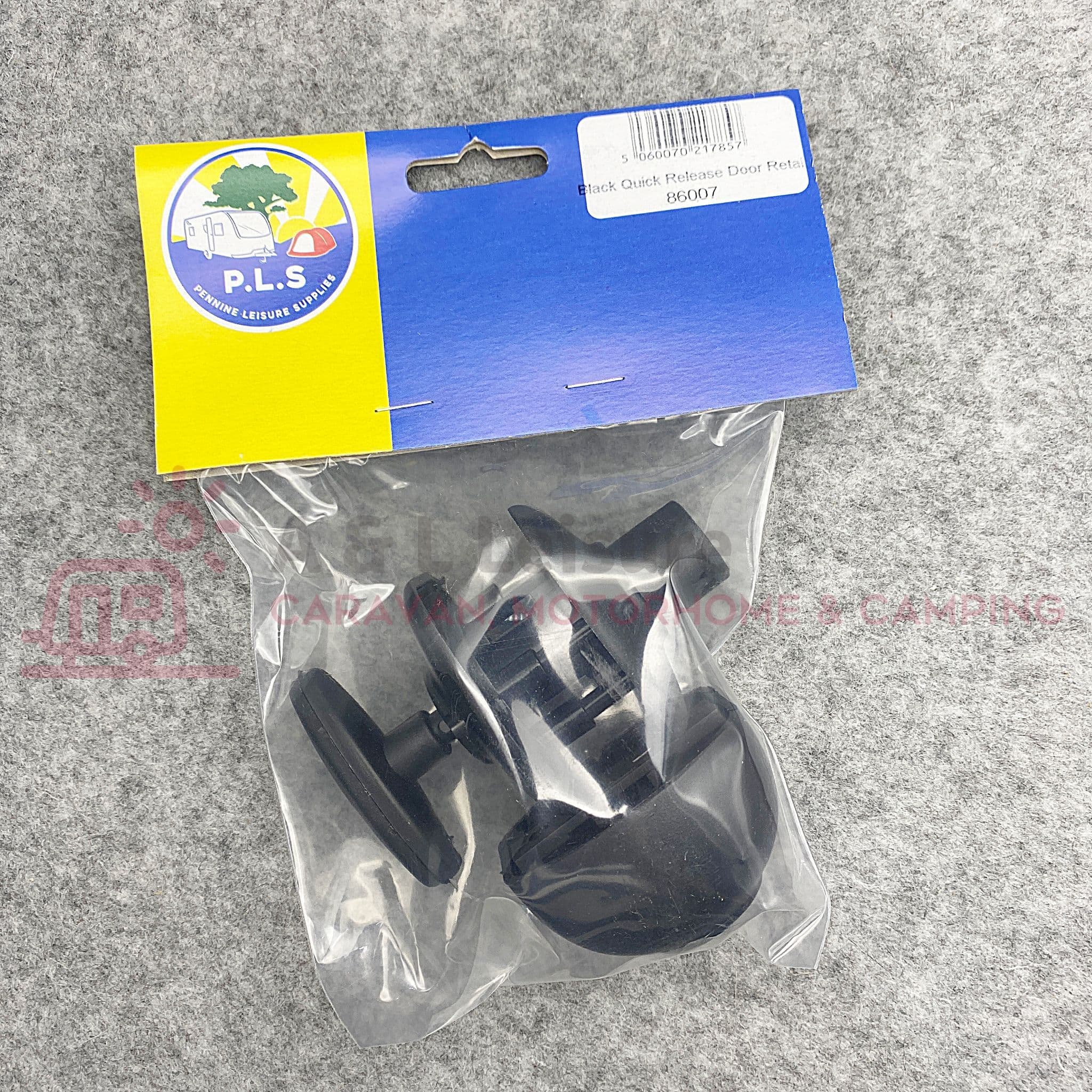 Quick Release Caravan Door Retainer Motorhome Door Retainer BLACK