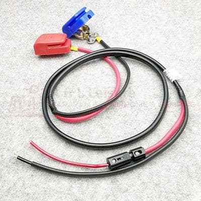 Quick Release Leisure Battery Terminal Clamps & Wiring Loom - 12V