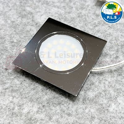 Recessed 24 LED Downlight Warm White CHROME 12V 1.2w