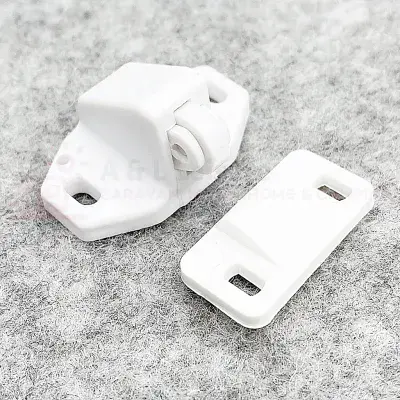 Roller Catch For Cupboard Doors & Locker Door White