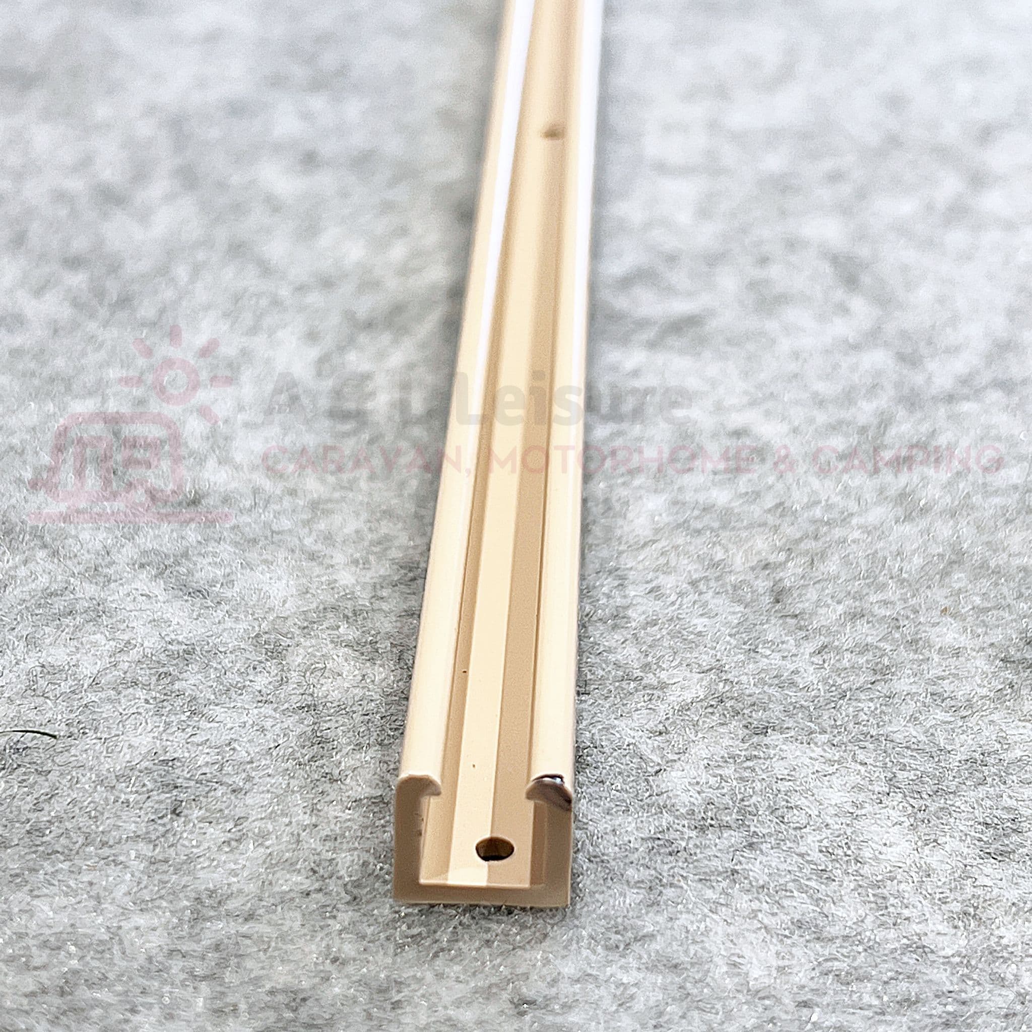 Swish Visa Plastic Curtain Rail Track Guide BEIGE 1m