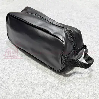 Tent, Awning Peg Bag For Pegs & Guyrope Black FAUX LEATHER