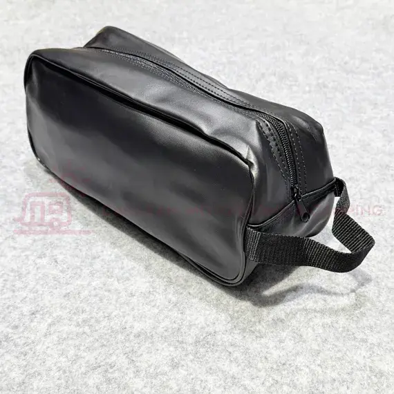 Tent, Awning Peg Bag For Pegs & Guyrope Black FAUX LEATHER