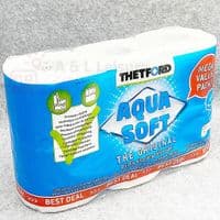 Thetford Aqua Soft Toilet Paper x6 Rolls