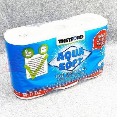 Thetford Aqua Soft Toilet Paper x6 Rolls
