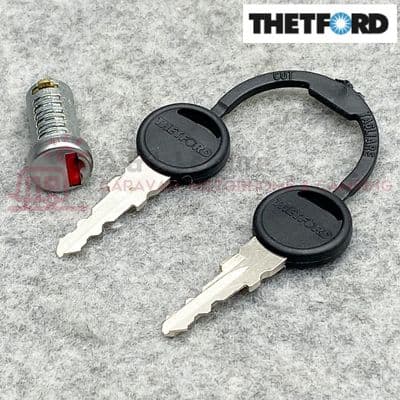 Thetford Caravan Motorhome access or toilet door zadi lock barrel + keys - 26604