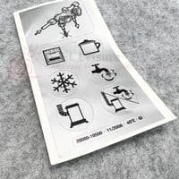 TRUMA Caravan Motorhome Gas Manifold Valve Adhesive Labels Sticker  20000-19500