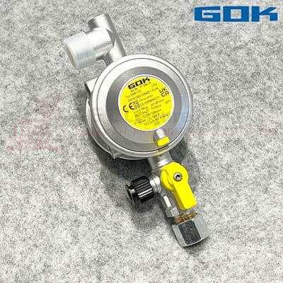 TRUMA GOK Bulkhead Regulator 10mm Outlet 30 Mb VA Switch PROPANE BUTANE  0129476