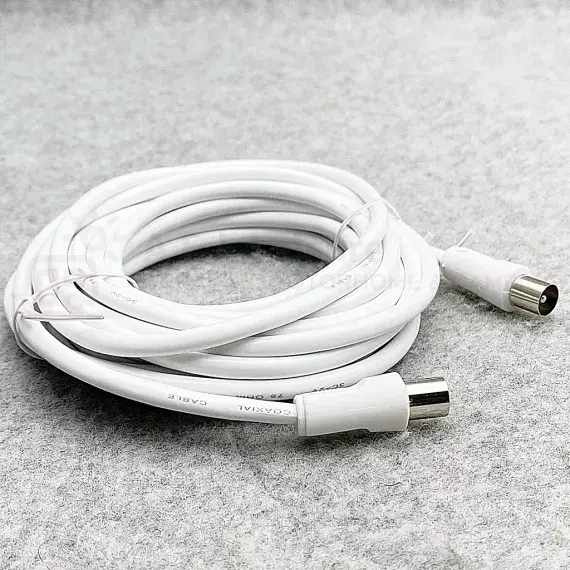 Tv Co-Axial Fly Lead 5m Coax TV Extension