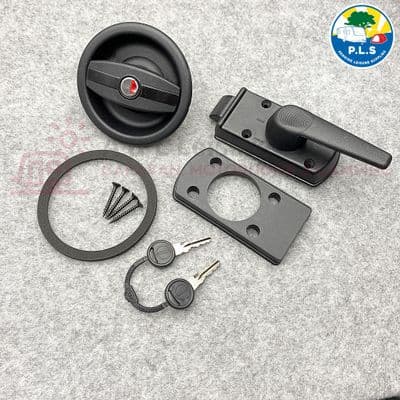 Vecam / Zadi Caravan Door Lock c/w Barrel - Right Hand - PO390