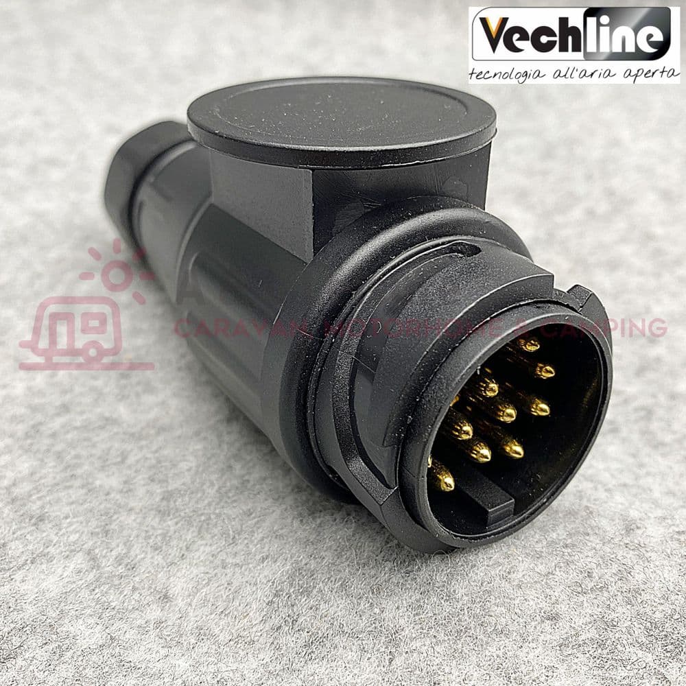 VECHLINE 13 Pin Caravan Towing Plug Connector 12V Tow Bar Plug 012037A